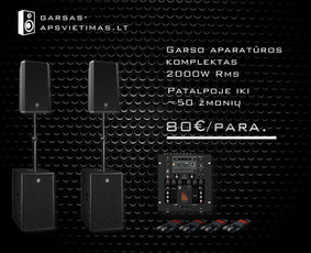 Garso aparatūros nuoma ! - Renginiai, šventės - 1 Renginiai, šventės - Garso aparatūros nuoma ! - 1