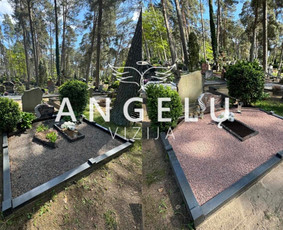 Angelų vizija - kapų tvarkymas - Kapavietės užpylimas skaldele - 3 Kapavietės užpylimas skaldele - Angelų vizija - kapų tvarkymas - 3