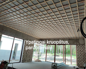 Stogų šiltinimas biria vata (35€/m³) - Perdangos šiltinimas - 1 Perdangos šiltinimas - Stogų šiltinimas biria vata (35€/m³) - 1