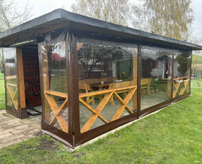 Skaidrūs tentai terasoms ir pavėsinėms. / Tentų Arsenalas / Darbų pavyzdys ID 3379898