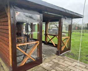 Skaidrūs tentai terasoms ir pavėsinėms. / Tentų Arsenalas / Darbų pavyzdys ID 3379900