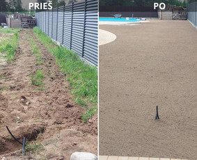 Vejos priežiūra, įrengimas - Vejos irengimas,tvoru montavimas. - 4