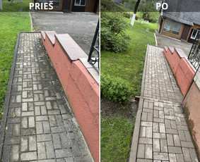 Trinkelių, fasadų, stogų plovimas / Aplinkos Priežiūra / Darbų pavyzdys ID 3380938
