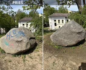 Spec. valymas: grafičių, fasado, sniego ir kt. / Profesionalus paviršių valymas. / Darbų pavyzdys ID 3381618