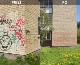Spec. valymas: grafičių, fasado, sniego ir kt. / Profesionalus paviršių valymas. / Darbų pavyzdys ID 3381692