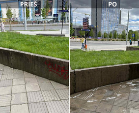 Spec. valymas: grafičių, fasado, sniego ir kt. / Profesionalus paviršių valymas. / Darbų pavyzdys ID 3381912