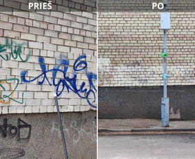 Spec. valymas: grafičių, fasado, sniego ir kt. / Profesionalus paviršių valymas. / Darbų pavyzdys ID 3381914