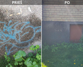 Spec. valymas: grafičių, fasado, sniego ir kt. / Profesionalus paviršių valymas. / Darbų pavyzdys ID 3381932