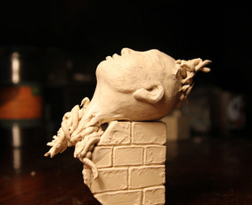 Plastelinins modelis skulpturai. galima atlieti is bronzos