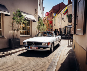 Retro kabrioleto nuoma Mercedes-benz Sl šventėms ir ne tik / Ernestas / Darbų pavyzdys ID 3385444