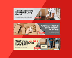 Prekės ženklo ir produktų dizainas, maketavimo darbai - Banerių kūrimas - 2 Banerių kūrimas - Prekės ženklo ir produktų dizainas, maketavimo darbai - 2