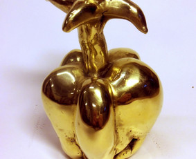 Bronzinė suvenyrinė skulptūra, h - 8 cm