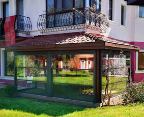 Terasos stiklinimas - aliuminio stumdomos sistemos, stoginės / UAB "Ekoska" / Darbų pavyzdys ID 3391294