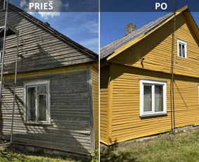 Medinių namų ir kitų paviršių dažymas / Emko projects / Darbų pavyzdys ID 3393998