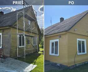 Medinių namų ir kitų paviršių dažymas / Emko projects / Darbų pavyzdys ID 3394002
