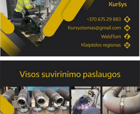Suvirinimo paslaugos(vamzdynai,aliuminis,nerudyjantis) / Tomas / Darbų pavyzdys ID 3394366