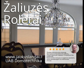 Roletai. Žaliuzės. Terasos - puiki kokybė už mažiausią kainą / Jaukūs Langai / Darbų pavyzdys ID 3395648