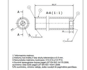 Mechanikos inžinierius, 2d, 3d projektavimo paslaugos - Braižyba „AutoCAD 2D“ programa - 2 Braižyba „AutoCAD 2D“ programa - Mechanikos inžinierius, 2d, 3d projektavimo paslaugos - 2