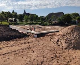 Pamatų įrengimas, indždinerinių tinklų montavimas, drono fot / EGIDA / Darbų pavyzdys ID 3402972