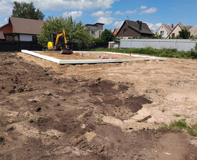 Pamatų įrengimas, indždinerinių tinklų montavimas, drono fot / EGIDA / Darbų pavyzdys ID 3402978