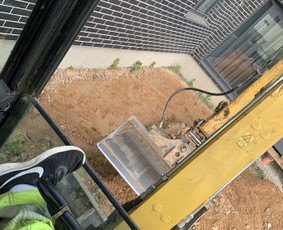 4t Mini ekskavatoriaus,bobcat.polių grežimas.griovimas / Spec. technikos nuoma Vilnius / Darbų pavyzdys ID 3403434