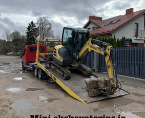 4t Mini ekskavatoriaus,bobcat.polių grežimas.griovimas / Spec. technikos nuoma Vilnius / Darbų pavyzdys ID 3403440