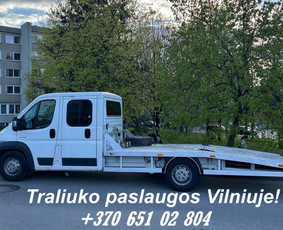 Pagalba užklimpus automobiliui - Traliuko/tralo paslaugos, Techninė pagalba kelyje 24/7. - 1