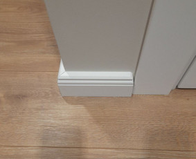 Vidaus aplaidos darbai/gipso kartono montavimas - Grindjuosčių montavimas - 3 Grindjuosčių montavimas - Vidaus aplaidos darbai/gipso kartono montavimas - 3