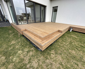 Pavėsinių gamyba, statymas - Montuojame terasas - 2