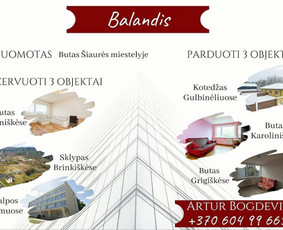 Nekilnojamojo turto brokeris Vilniuje / Artur Bogdevič / Darbų pavyzdys ID 661223