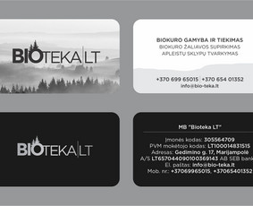 Vizitinių kortelių maketavimas - Logotipo/firminio stiliaus kūrimas. Grafikos dizainas - 1