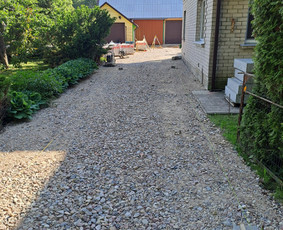 Trinkelių pagrindo paruošimas - Klojame trinkeles - 1