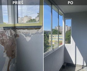 Smulkūs ir stambesni vidaus apdailos darbai Kaune ir Kauno r - Balkono remontas - 1 Balkono remontas - Smulkūs ir stambesni vidaus apdailos darbai Kaune ir Kauno r - 1