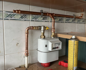 Statybos, apdaila - Duju skaitikliu perkėlimas, vamzdynu suvirinimas - 2