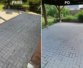 Trinkelių, fasadų, stogų plovimas / Aplinkos Priežiūra / Darbų pavyzdys ID 3418256