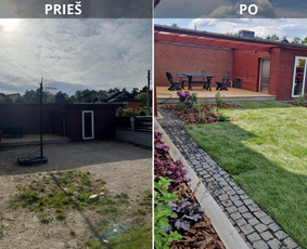 Aplinkos priežiūra, vejos įrengimas, aeravimas, genėjimas / Aplinkos, želdinių tvarkymo darbai / Darbų pavyzdys ID 3422136