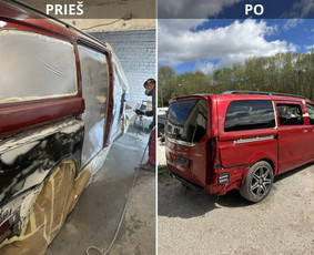 Automobilių, mikroautobusų dažymas Vilniuje / MB Colour rush / Darbų pavyzdys ID 3425438