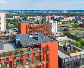 Pastatų fotografavimas dronu