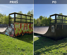 Spec. valymas: grafičių, fasado, sniego ir kt. / Profesionalus paviršių valymas. / Darbų pavyzdys ID 3428084