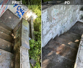 Spec. valymas: grafičių, fasado, sniego ir kt. / Profesionalus paviršių valymas. / Darbų pavyzdys ID 3428136
