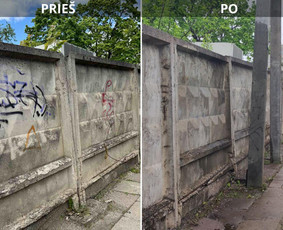 Spec. valymas: grafičių, fasado, sniego ir kt. / Profesionalus paviršių valymas. / Darbų pavyzdys ID 3428138