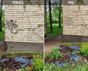 Spec. valymas: grafičių, fasado, sniego ir kt. / Profesionalus paviršių valymas. / Darbų pavyzdys ID 3428168