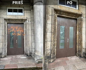 Spec. valymas: grafičių, fasado, sniego ir kt. / Profesionalus paviršių valymas. / Darbų pavyzdys ID 3428202