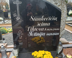 Raidžių kalimas, granito plokštės, kiti kapaviečių darbai. / Kapinių darbai. / Darbų pavyzdys ID 3428808