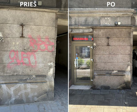 Spec. valymas: grafičių, fasadų, trinkelių ir dažymas. - Fasadų plovimas - 3 Fasadų plovimas - Spec. valymas: grafičių, fasadų, trinkelių ir dažymas. - 3