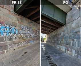 Spec. valymas: grafičių, fasadų, trinkelių ir dažymas. - Fasadų plovimas - 2 Fasadų plovimas - Spec. valymas: grafičių, fasadų, trinkelių ir dažymas. - 2