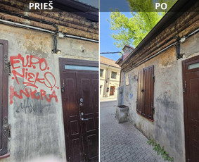 Spec. valymas: grafičių, fasado, sniego ir kt. / Profesionalus paviršių valymas. / Darbų pavyzdys ID 3429454
