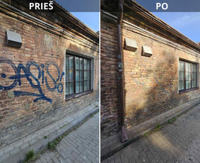 Spec. valymas: grafičių, fasado, sniego ir kt. / Profesionalus paviršių valymas. / Darbų pavyzdys ID 3429456