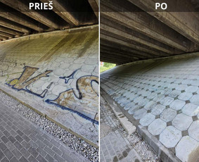 Spec. valymas: grafičių, fasado, sniego ir kt. / Profesionalus paviršių valymas. / Darbų pavyzdys ID 3429464