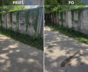 Spec. valymas: grafičių, fasado, sniego ir kt. / Profesionalus paviršių valymas. / Darbų pavyzdys ID 3429508